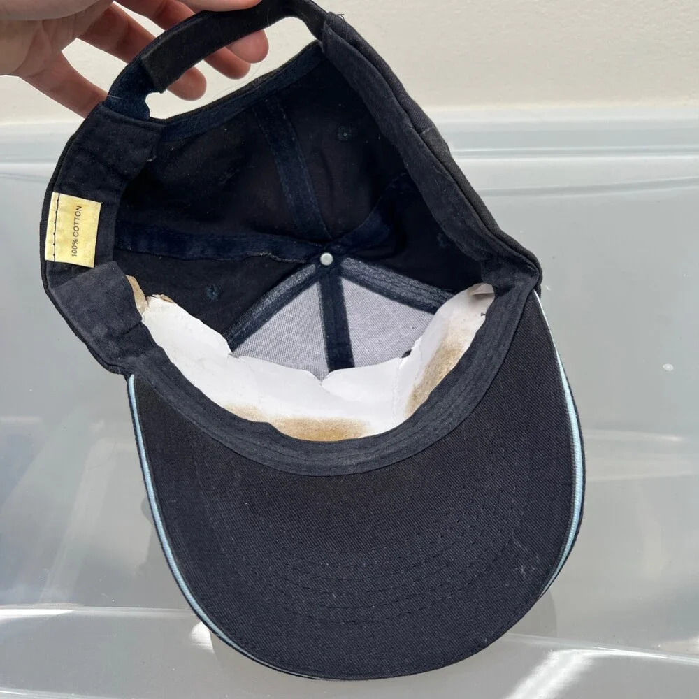 Bass Fish Hat Mens Adjustable Blue Strap Baseball Cap Sport Fishing‎ River Lake